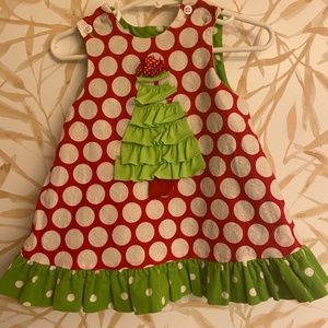 Bailey Boys Reversible Christmas Dress 12 mo
